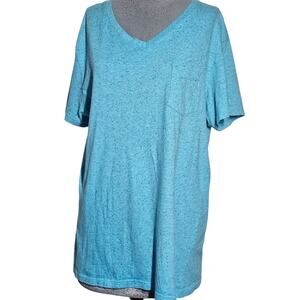 Cotton Blend Pocket Tee Size Large